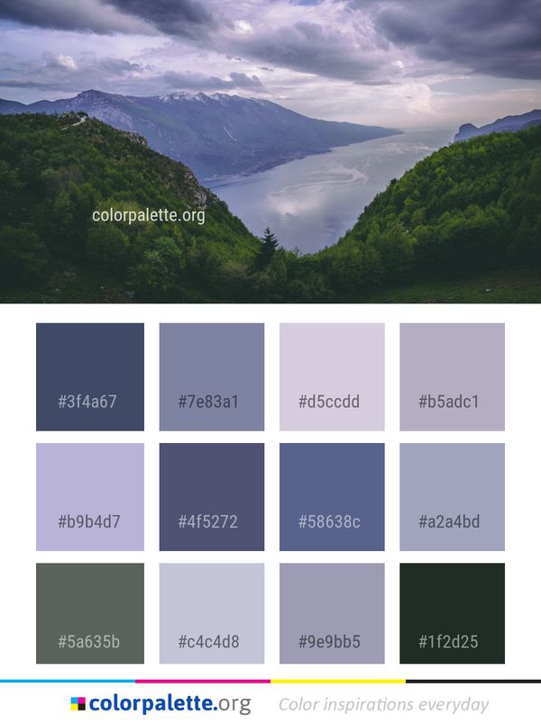 Highland Sky Mount Scenery Color Palette
