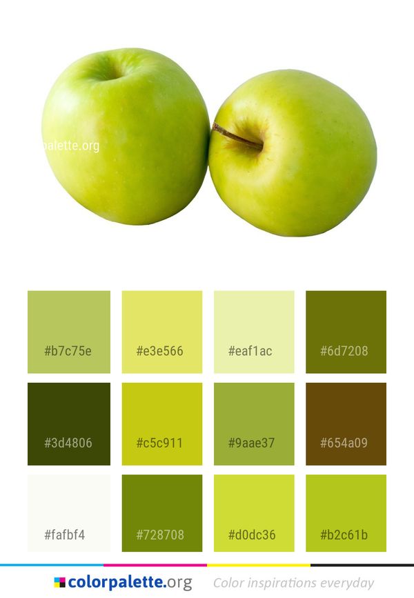 Produce Fruit Apple Color Palette