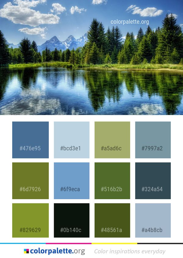 Reflection Nature Sky Color Palette