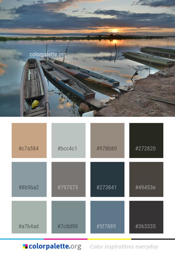 Reflection Water Transportation Color Palette