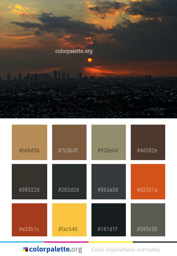 Sky Sunset Horizon Color Palette