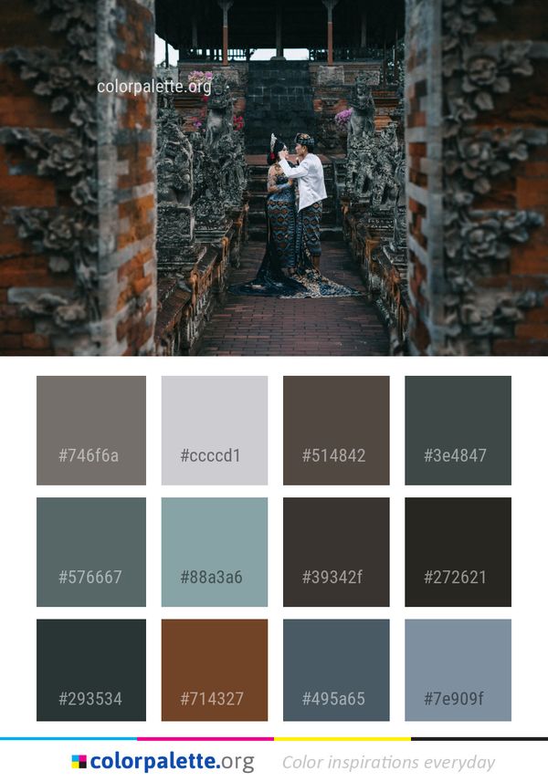 Temple Tourist Attraction Recreation Color Palette