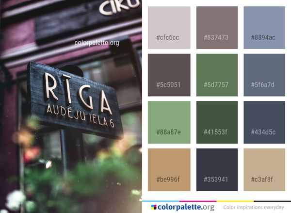 Font Signage Automotive Exterior Color Palette