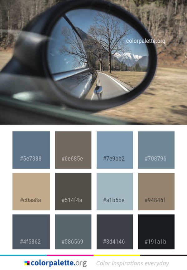 Land Vehicle Reflection Motor Color Palette
