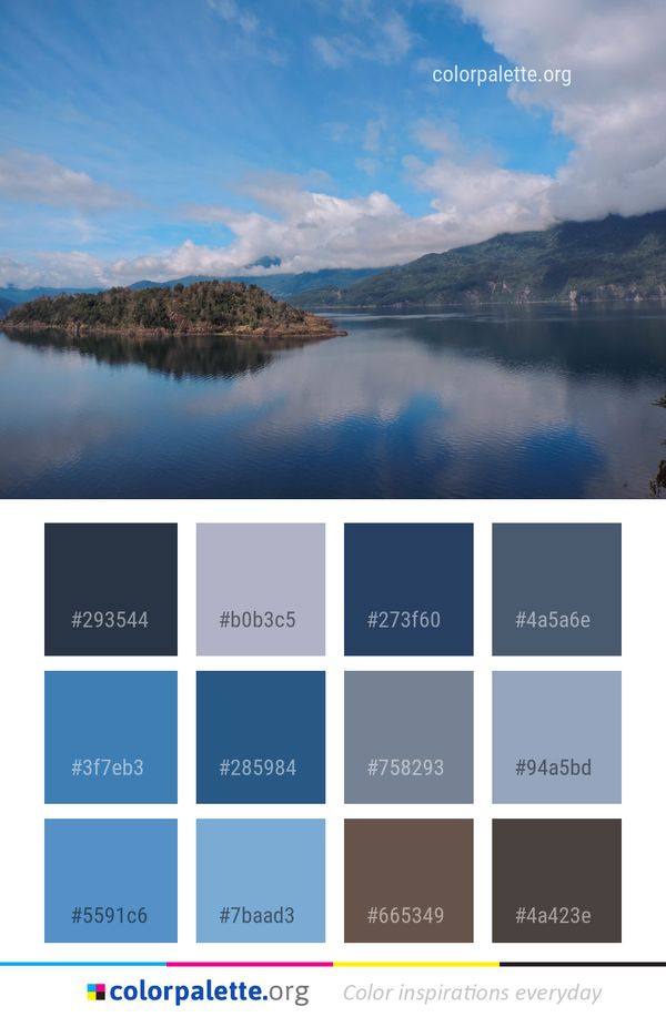 Reflection Sky Water Color Palette