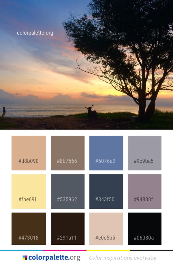 Sky Horizon Sunrise Color Palette