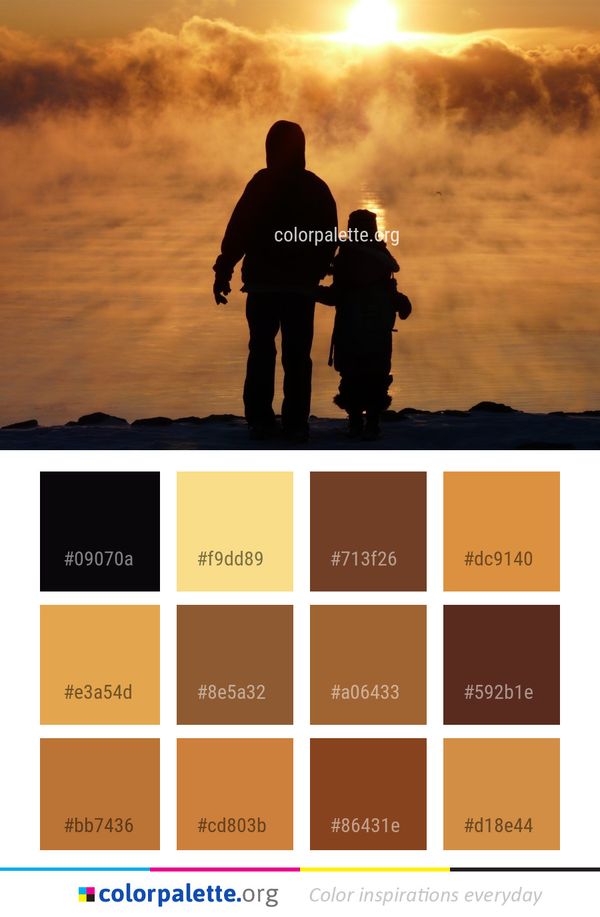 Sky Man Sunrise Color Palette