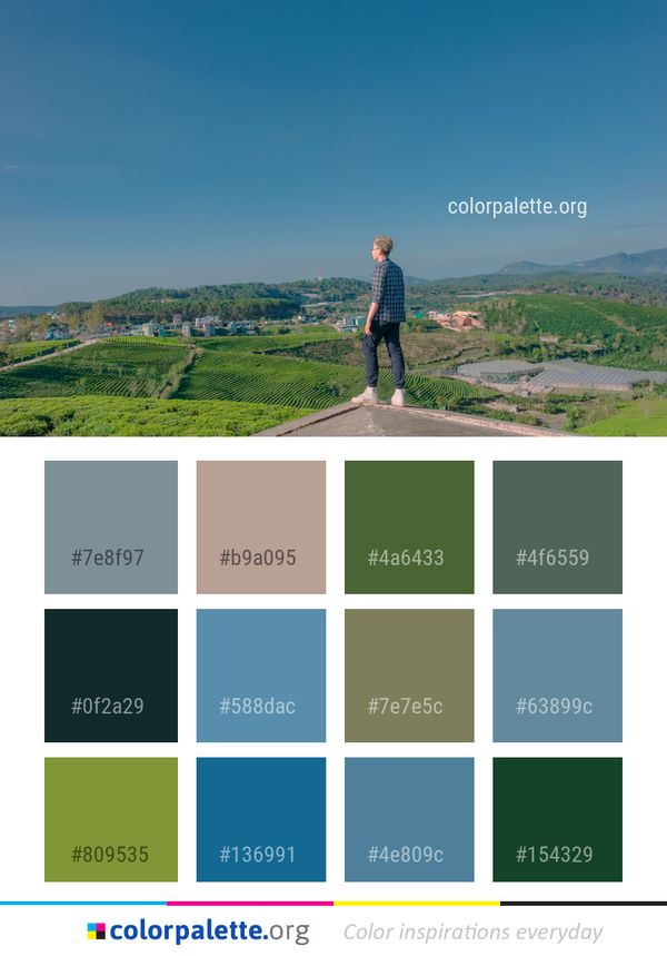 Sky Mountainous Landforms Cloud Color Palette