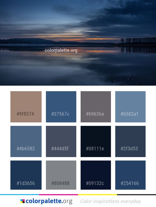 Reflection Sky Horizon Color Palette
