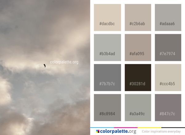 Sky Cloud Atmosphere Color Palette