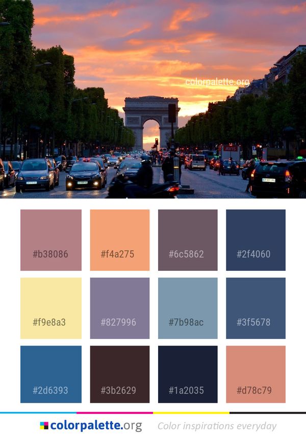 Sky Metropolitan Area Landmark Color Palette