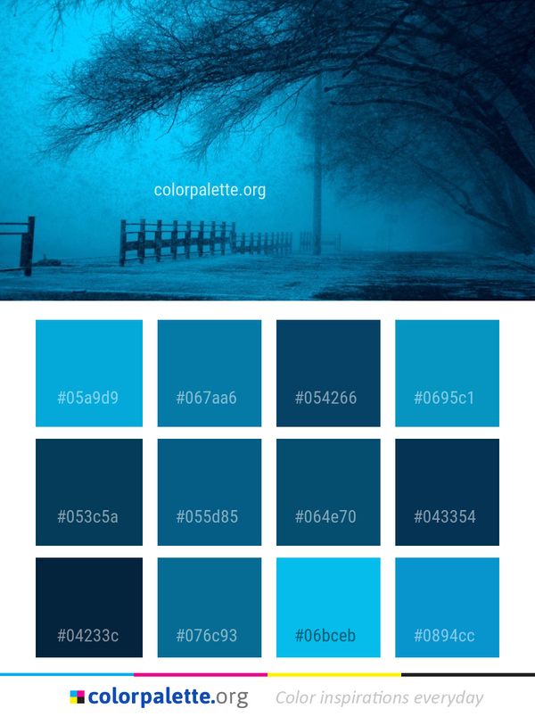 Blue Underwater Atmosphere Color Palette