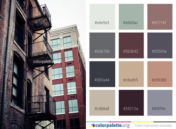 Building Landmark Urban Area Color Palette