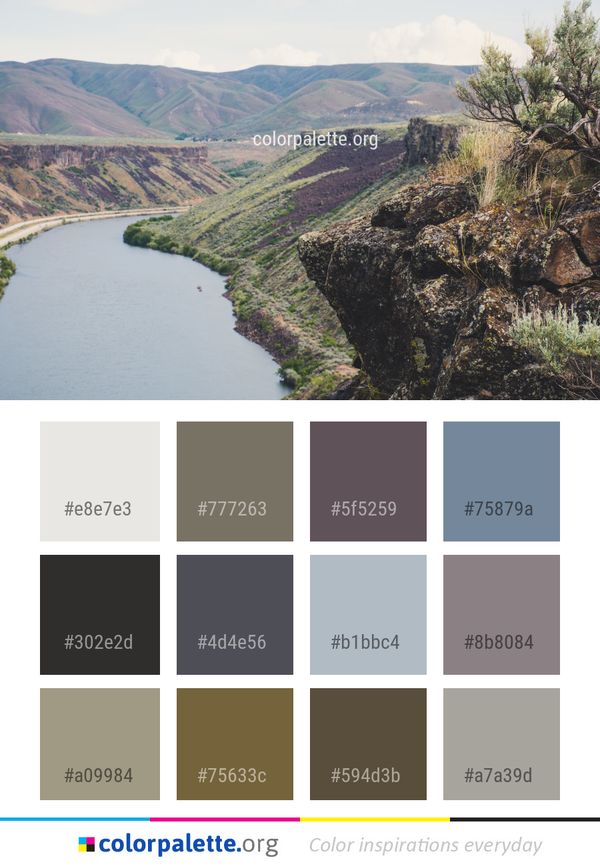 Nature Reserve Highland River Color Palette