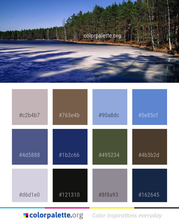 Nature Wilderness Water Color Palette