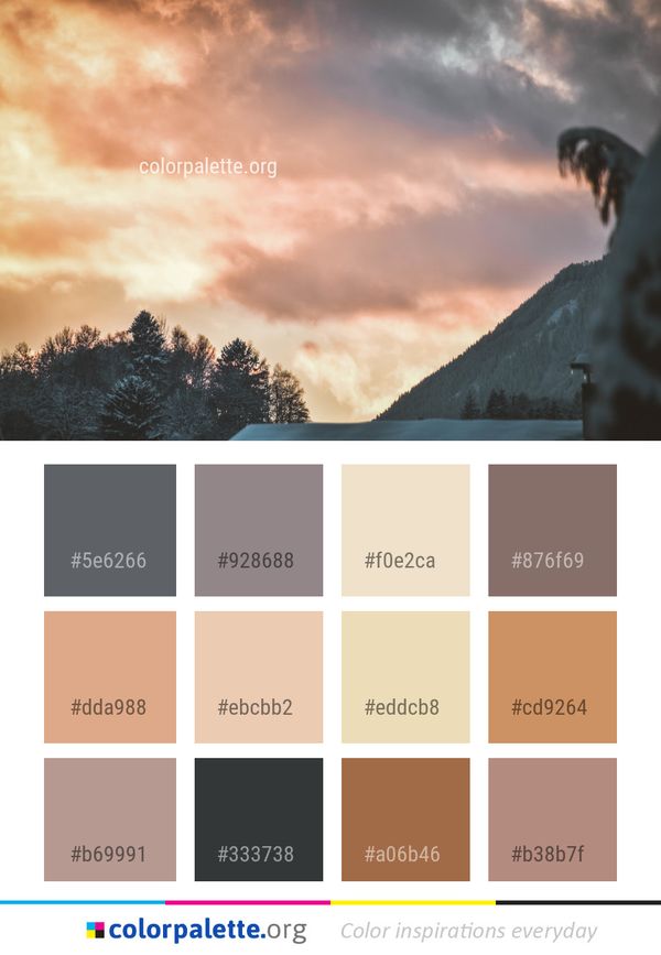 Sky Cloud Atmosphere Color Palette