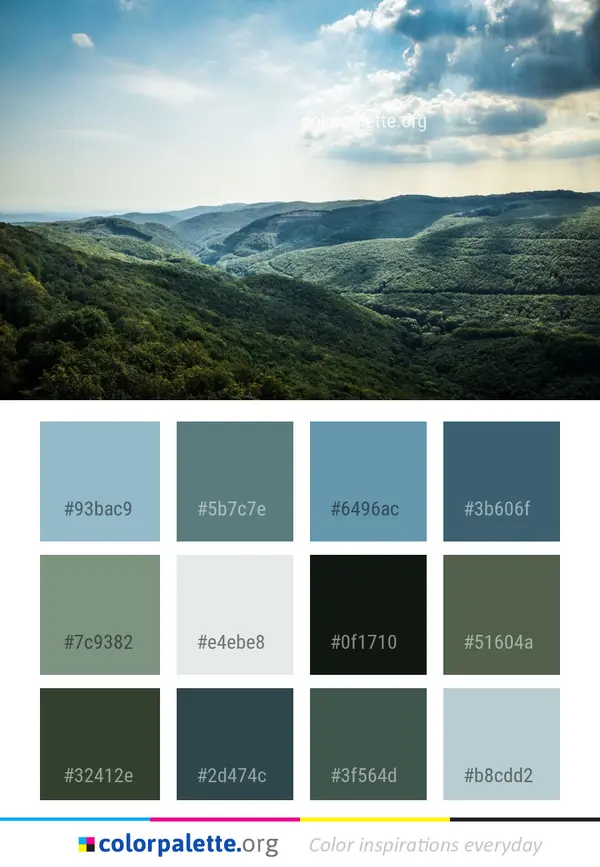 Forest & Green Color Palettes — Book preview 6