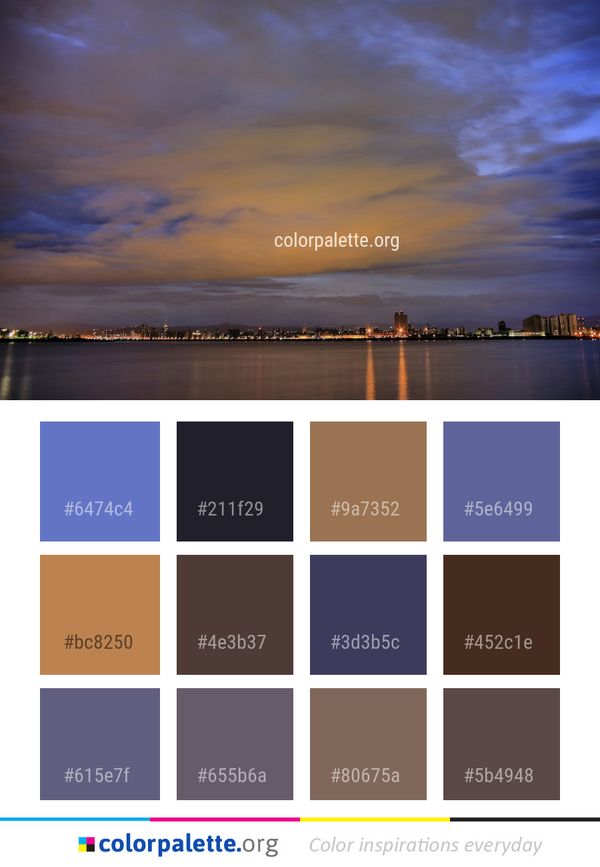 Sky Reflection Horizon Color Palette