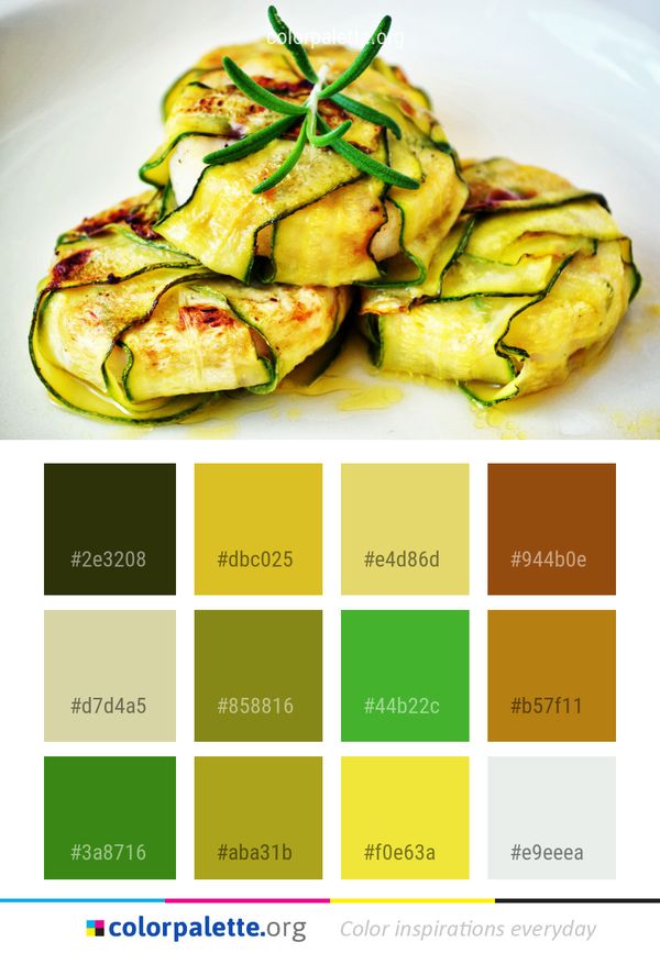 Dish Food Vegetarian Color Palette