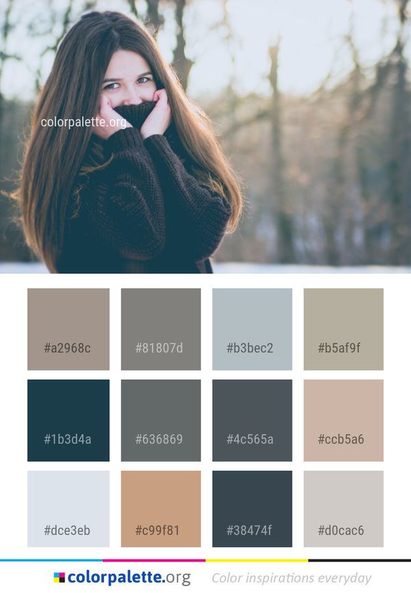 Hair Beauty Winter Color Palette
