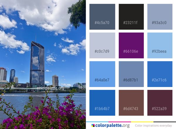 Metropolitan Area Skyscraper Sky Color Palette