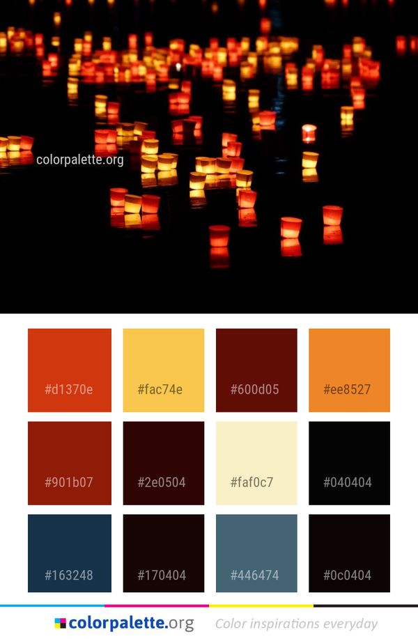 Red Text Light Color Palette