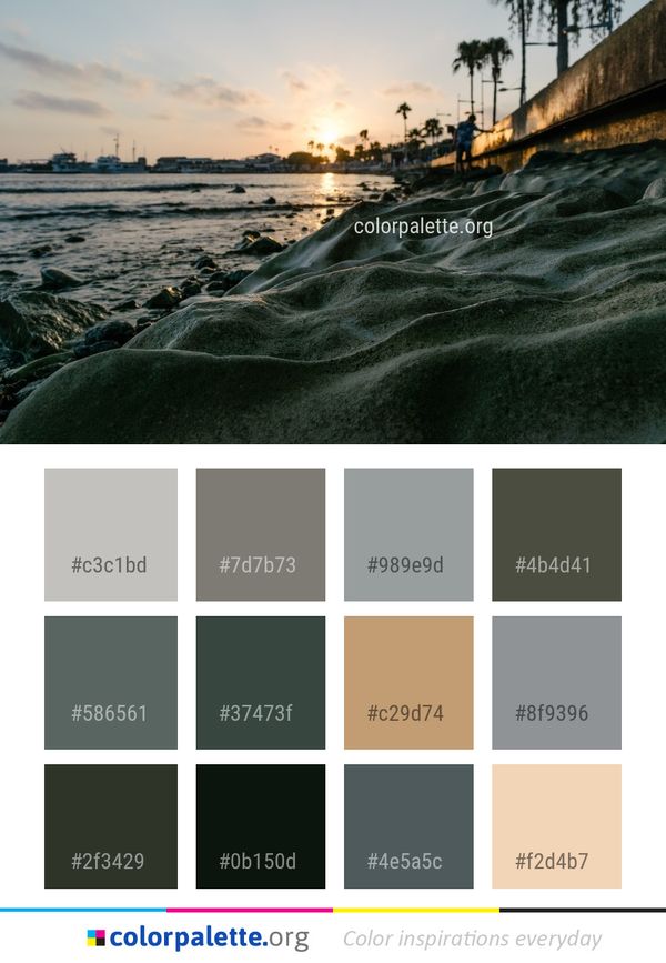 Sea Body Of Water Color Palette