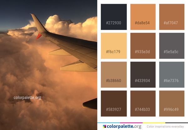Sky Cloud Air Travel Color Palette