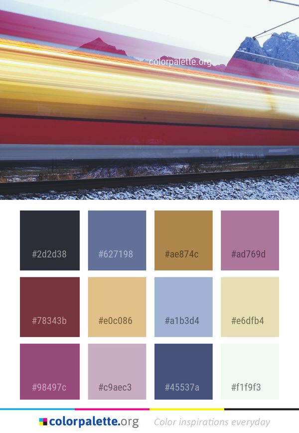 Yellow Track Sky Color Palette