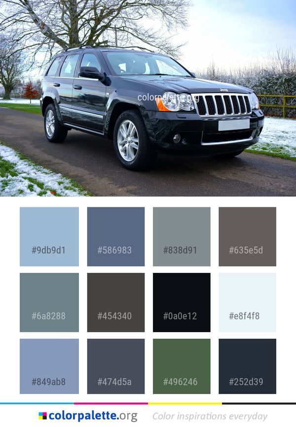 Land Vehicle Car Motor Color Palette