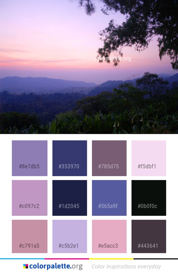 Sky Nature Dawn Color Palette