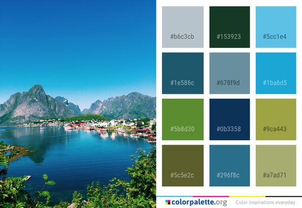 Sky Nature Mount Scenery Color Palette