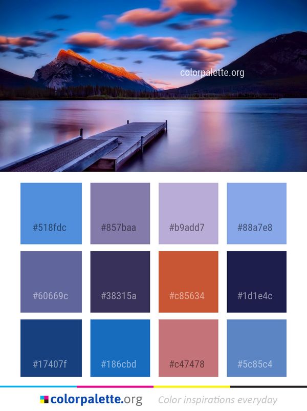 Sky Nature Reflection Color Palette