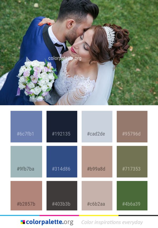 Bride Photograph Flower Color Palette