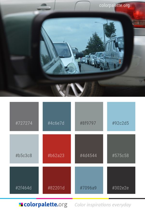 Car Motor Vehicle Land Color Palette