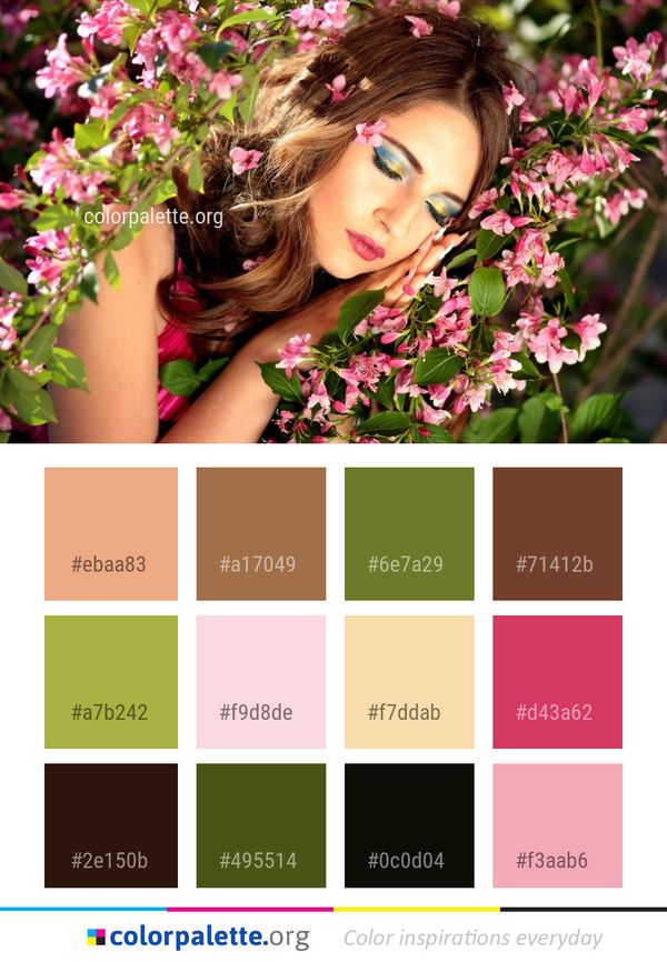 Flower Pink Beauty Color Palette