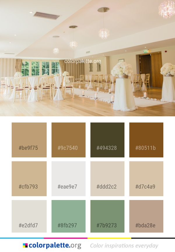 Function Hall Ceiling Ceremony Color Palette
