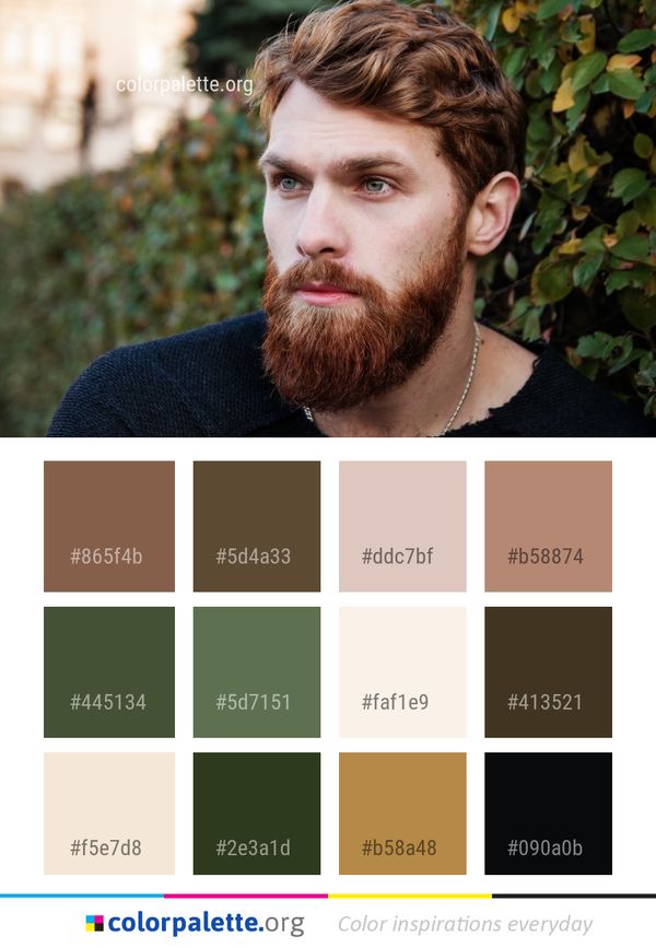 Hair Facial Beard Color Palette