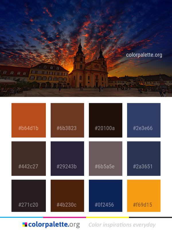 Sky Cloud Landmark Color Palette