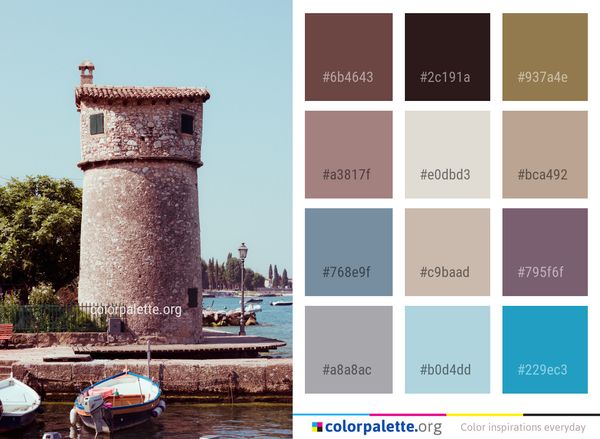 Tower Sky Sea Color Palette