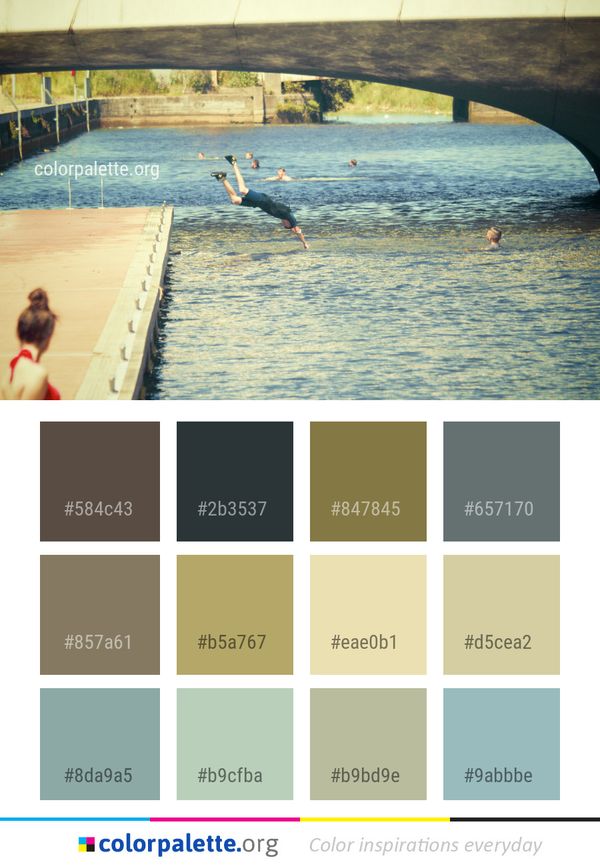 Water Body Of Sea Color Palette