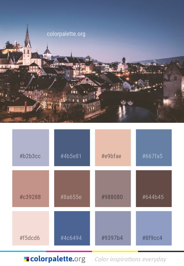 City Sky Landmark Color Palette