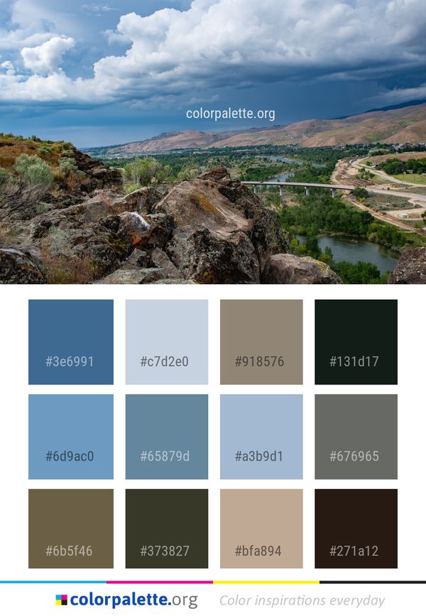 Cloud Sky Highland Color Palette