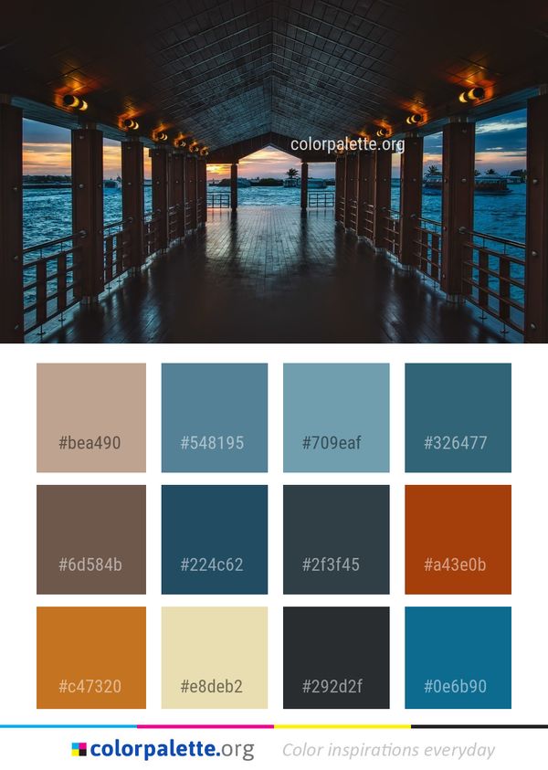 Reflection Water Sky Color Palette