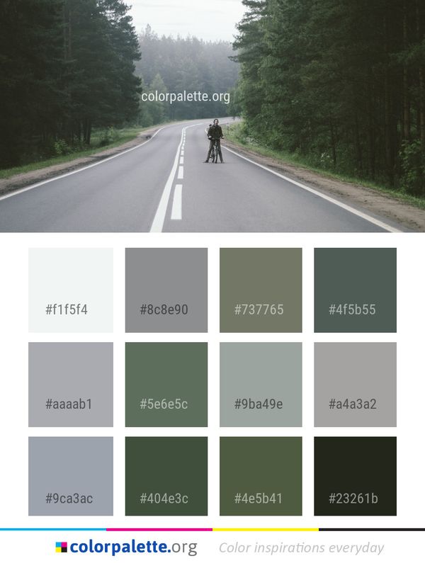 Road Lane Path Color Palette