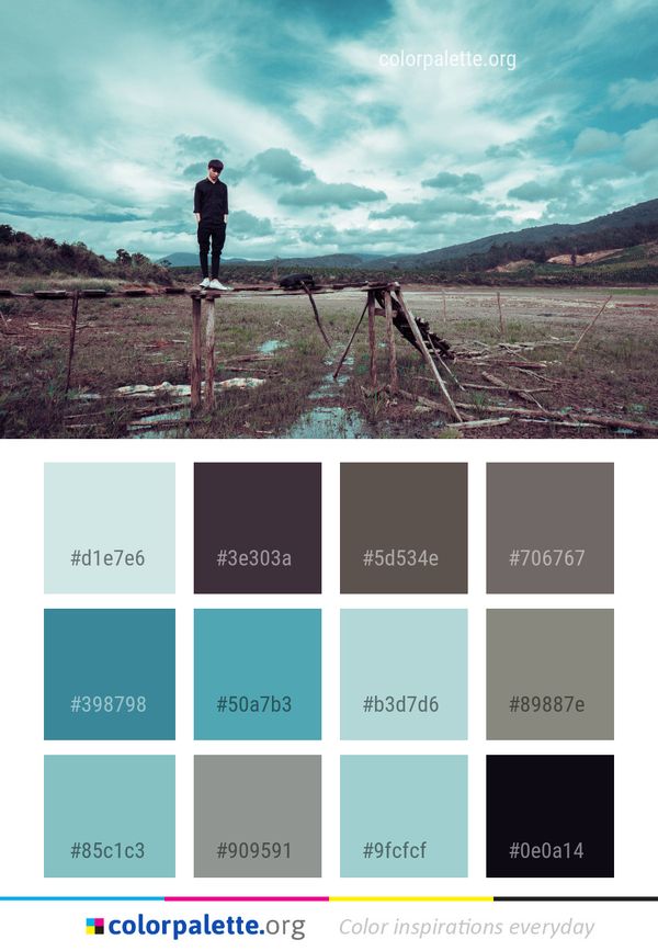 Sky Cloud Mountainous Landforms Color Palette