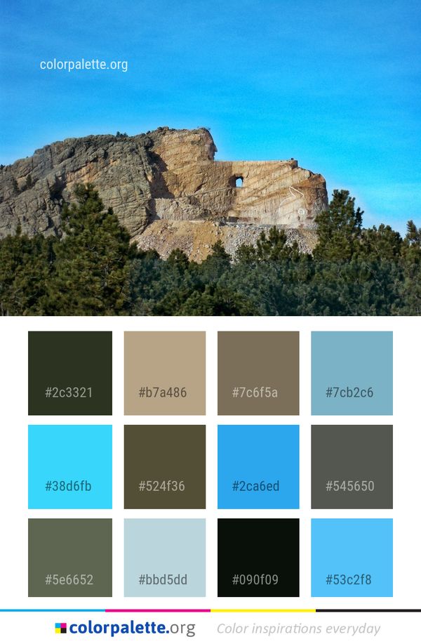 Sky Rock Escarpment Color Palette