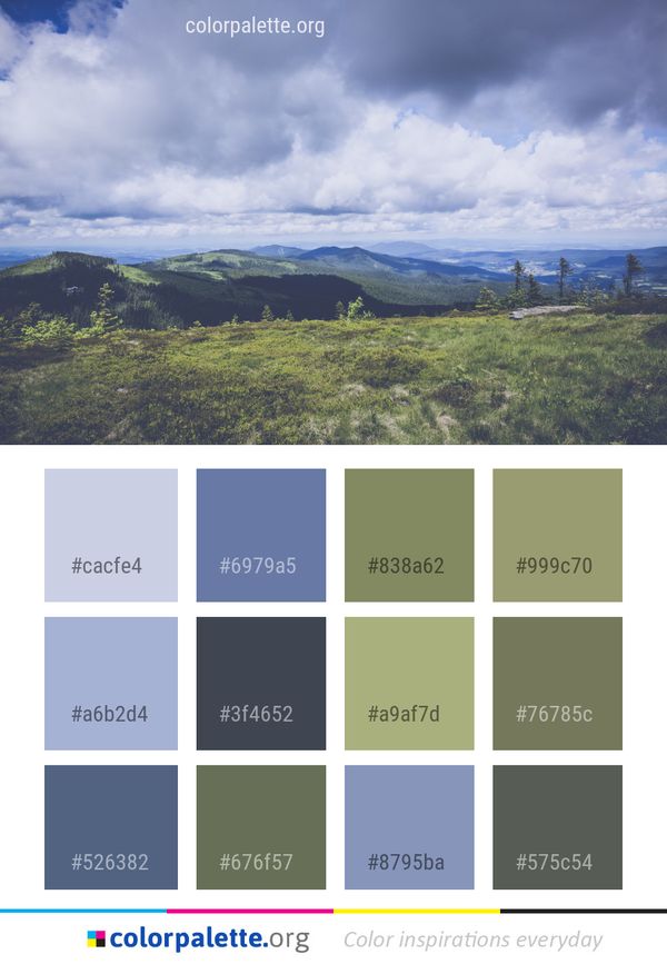Highland Sky Cloud Color Palette