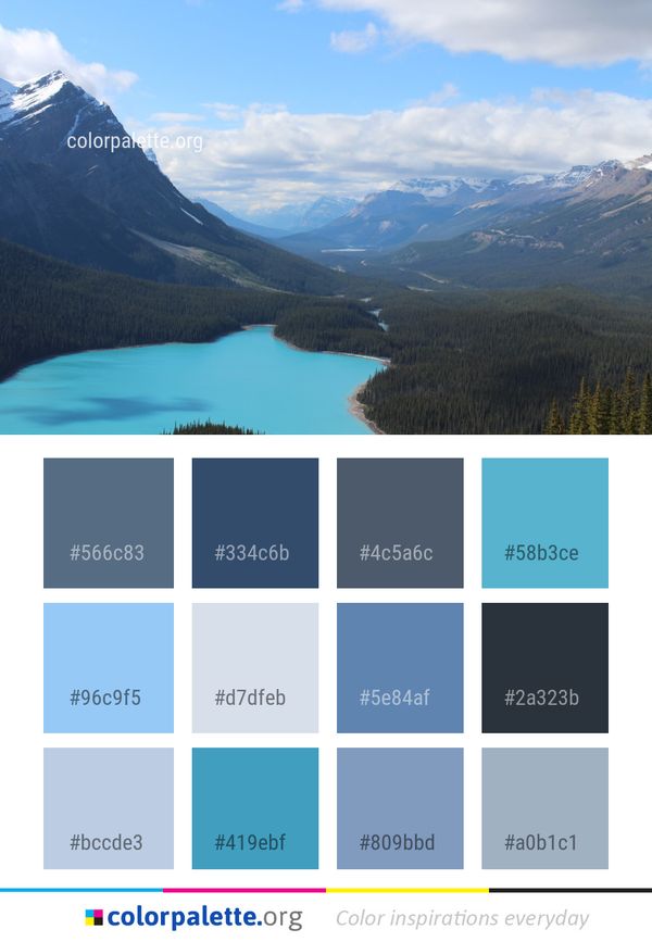Nature Wilderness Mountainous Landforms Color Palette