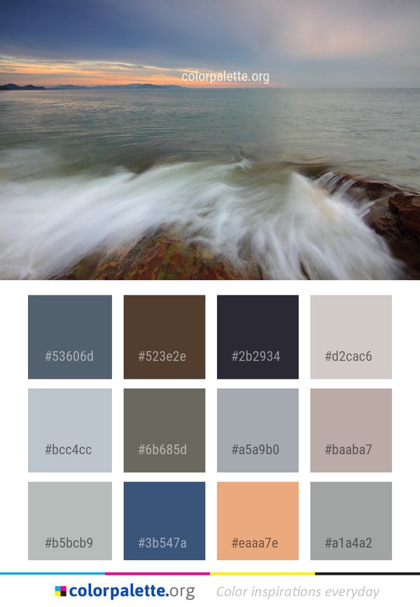 Sea Body Of Water Wave Color Palette